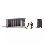 Dog training" scene with character
