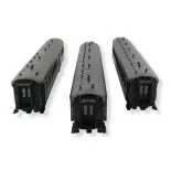 Set of 3 OCEM RA Green REE Model Cars VB382 - HO 1/87 - SNCF - EP IIIB