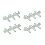Bag of 12 plastic splints code 100 and 124 Peco SL11 HO 1/87 - 0 1/43