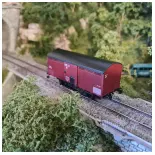Wagon primeur 10T rouge sideros REE MODELES WB758 - PLM - HO 1/87 - EP II