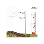 2 Poteaux en H à console | 25 kV-L2 MAFEN 21607 - N 1/160