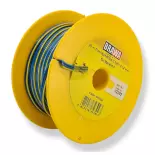 Bobine de câble Brawa 32392 - bleu / bleu / jaune - pour Märklin
