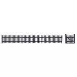 Clôture en bois - Busch 10240 - O 1/43 - 600x 195x24mm