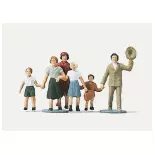 Lot de 6 personnages passants Merten 0282555 (groupés) - TT 1/120