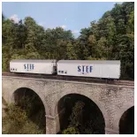 Set 2 wagons réfrigérants STEF Ls Models 30236 - HO 1/87 - SNCF - EP III