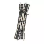 Feedthrough Double TJD right Fleischmann 9185 code 80 - N 1/160