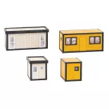 Conteneurs de Chantier FALLER 130136 - HO 1 : 87 - EP V