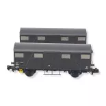 Set 2 wagons couverts K G4 ARNOLD HN6514 - SNCF - N 1/160 - EP III