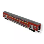 Voiture à deux niveaux de 1re et 2e classe de la DB AG, Fleischmann 862705, N /160