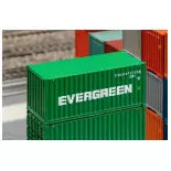Conteneur 20' EVERGREEN - Faller 182004 - HO 1/87 - EP IV - Vert