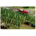 Hop field and poles FALLER 181280 - HO 1/87