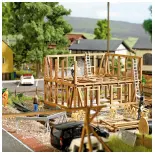 Armature de maison en bois HO 1/87
