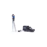 Scénette "Réglage d'antenne parabolique" Busch 7982 - HO : 1/87