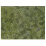 Feuille/tapis herbe 120 x 180 mm vert olive NOCH 07251 - HO 1/87 - Détaillé