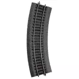 Rail courbe 30° Roco 42522 ballast souple - R2 358 mm - HO : 1/87 - Code 83