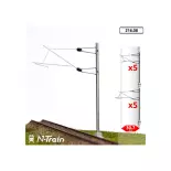 10 Poteaux en H à console | 25 kV-L2 MAFEN 21608 - N 1/160