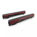 Set 2 extension RailJet "haut de gamme" Jägerndorfer 71218 - ÖBB - HO 1/87