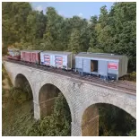 Set 4 wagons de marchandises ACME 45120 - HO 1/87 - FS - EP III