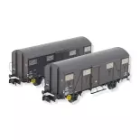 Set 2 wagons couverts K G4 ARNOLD HN6514 - SNCF - N 1/160 - EP III