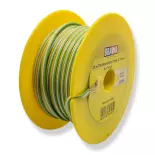 Bobine de câble Brawa 32395 - jaune / blanc / vert - pour Trix