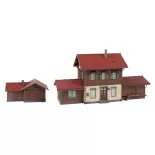Gare de Gomadingen FALLER 110146 HO 1/87 - 248x105x135mm et 112x80x58mm