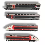 TGV EuroDuplex LYRIA 4700 - 4 éléments DCC SON Jouef HJS2414S - SNCF HO