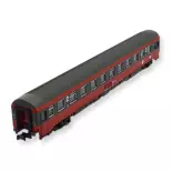 Voiture Eurofima 2nd classe, EC 16 «Max Reinhardt» de l'ÖBB, FLEISCHMANN 814513, N 1/160e