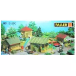 Lot de 4 chalets de campagne HO 1/87