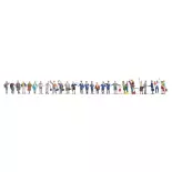 Lot de 30 figurine "À la gare" NOCH 16041 - HO 1/87