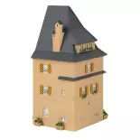 Historic urban house with beige plaster and grey roof Faller 130821 - HO : 1/87 - EP II
