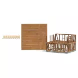 Armature de maison en bois HO 1/87