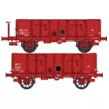 Set of 2 OCEM 29 REE MODELES WB479 SNCF dump cars - HO 1/87 - EP III