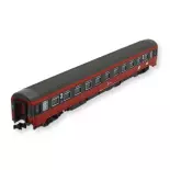 Voiture Eurofima 2nd classe, EC 16 «Max Reinhardt» de l'ÖBB, FLEISCHMANN 814511, N 1/160e