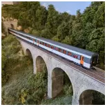 Set 3 Voitures Corail train rapide CE "Mont Cenis" ROCO 74032 - SNCF - HO 1/87 EP IV
