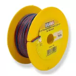 Bobine de câble Brawa 32420 - rouge / bleu - pour Märklin