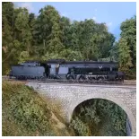 Locomotive à vapeur 2-141 A - REE MODELES MB156S - SNCF - HO 1/87