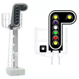 Signal 8 feux LED 2xJaune/violet/blanc/vert/rouge/jaune/Blanc MAFEN 413212 - N