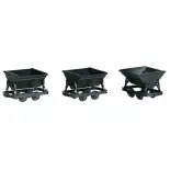 Set of three dump trucks - HO 1/87 - Auhagen 41702