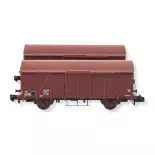 Set 2 wagons couverts  G4 ARNOLD HN6515 - SNCF - N 1/160 - EP IV