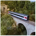 Voiture Voyageur Eurocity type Bpm 2nd class Roco 74282 - HO : 1/87 - CFF - EP VI