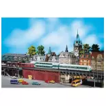 Pack de 2 façades avec devantures de magasins Faller 120486 - HO 1/87