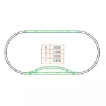LGB 19902 rail set for station - G 1/22.5 - 13 elements