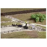 Set of three carts - HO 1/87 - Auhagen 41703
