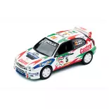 Voiture Toyota Corolla WRC 98 Blanc/Rouge/Vert High Speed HF9105S - O 1/43