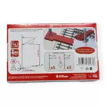 10 Poteaux en H à console | 25 kV-S MAFEN 21602 - Échelle N 1/160