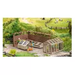 Set de décoration "Au jardin", Lasercut NOCH 6680 - HO 1/87
