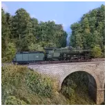Locomotive à vapeur 5-141 D - REE MODELES MB160SAC - SNCF - HO 1/87
