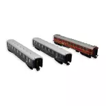 Coffret wagons "F 41 Senator" Minitrix 18259 - N 1/160 - DB