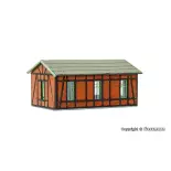 Atelier façade brique et bois VOLLMER 47556 - N 1/160 - 58 x 39 x 30 mm