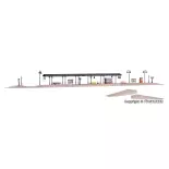 Quai de gare Baden-Baden extensible VOLLMER 43559 - HO 1/87